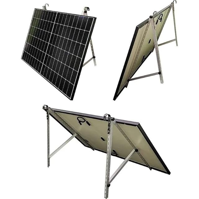 Handelskönig balcony railing mount with U-hooks for a solar module