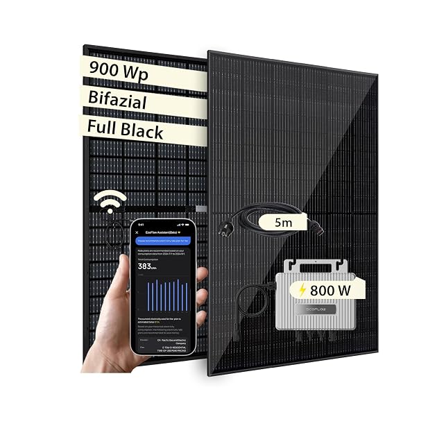 VALE balcony solar kit with two bifacial modules and an EcoFlow Stream inverter