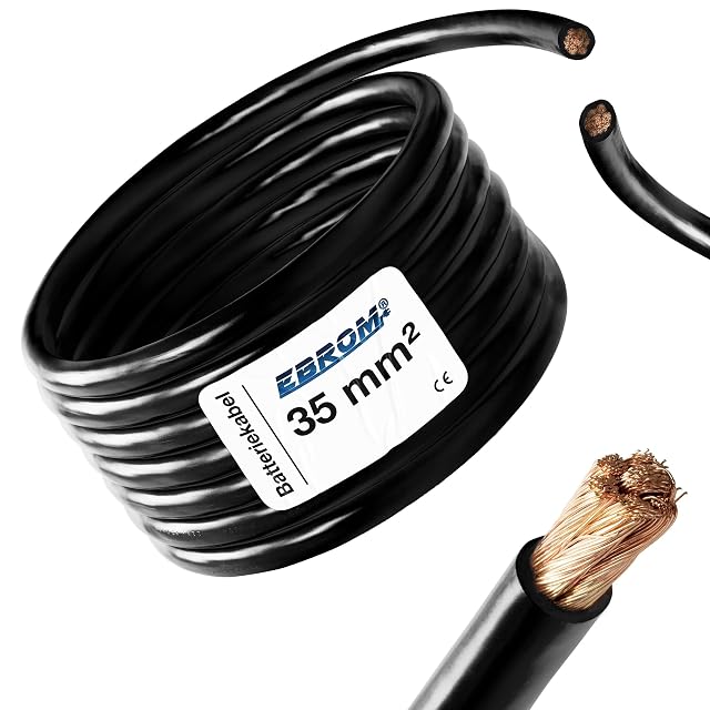 EBROM 35 mm² flexible black battery cable