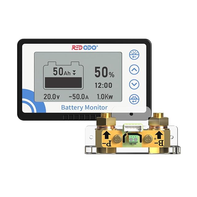 Redodo 500 A battery monitor with M8 shunt connection