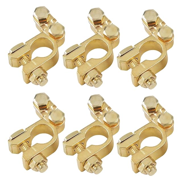 RTSHUK pure copper battery terminals in three pairs