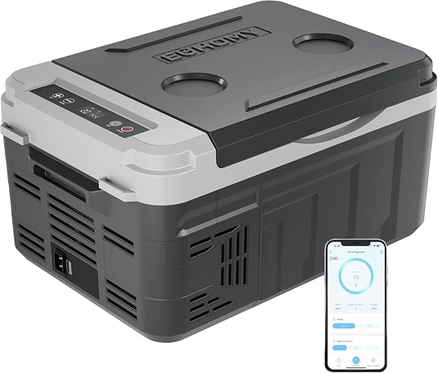 EUHOMY 10 litre compressor cool box with app control