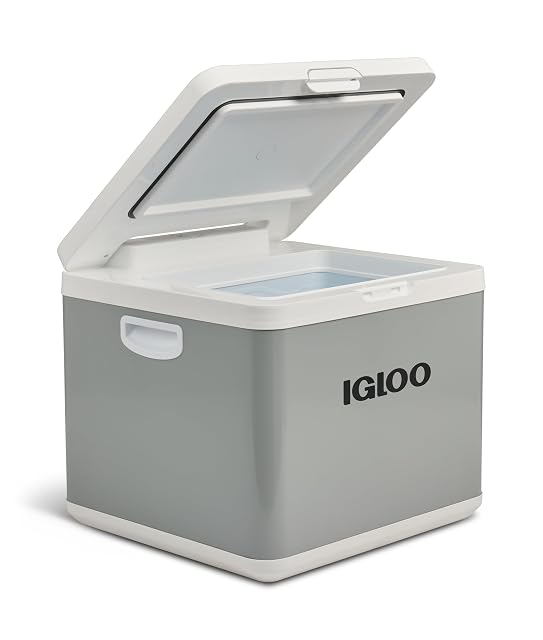 Igloo IH45 hybrid compressor cool box with lid open