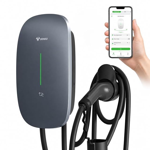 GONEO 11 kW wallbox with app and RFID