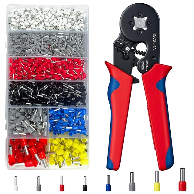 kelav ratcheting ferrule crimper with 1800 ferrules