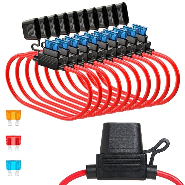 GTIWUNG inline blade fuse holders, ten in a pack