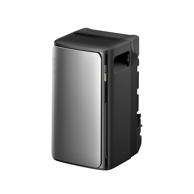 EcoFlow STREAM Ultra balcony storage unit, narrow upright format
