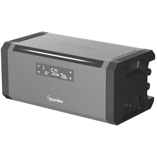 Hoymiles HiBattery AC storage module with mounting accessories