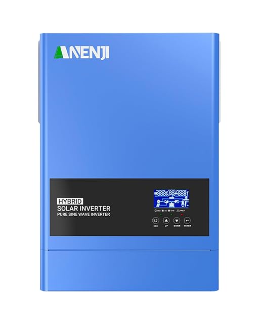 Anjfylque 6200 W hybrid solar inverter with LCD display and WiFi