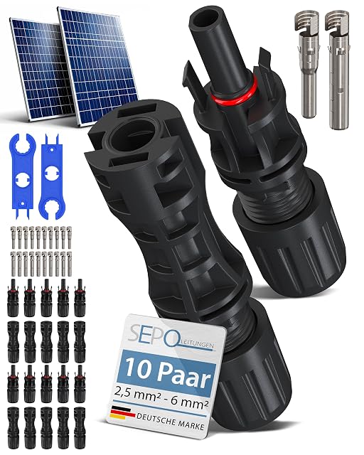 SEPO-LEITUNGEN ten-pair MC4 solar connector set