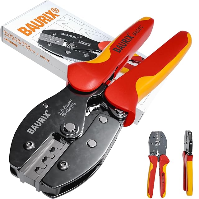 BAURIX MAGEC solar crimping pliers in carbon steel