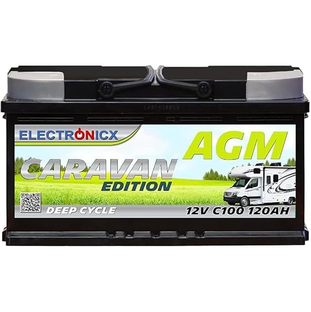 Electronicx Caravan Edition 120 Ah AGM battery