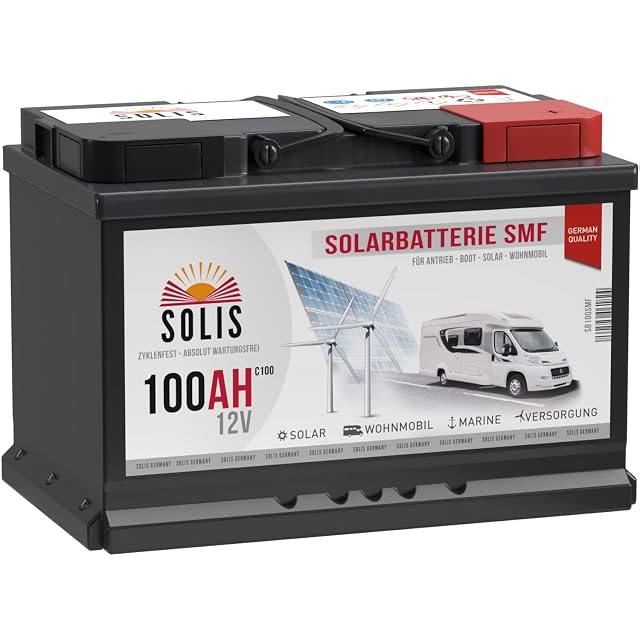 SOLIS 100 Ah sealed maintenance-free solar battery