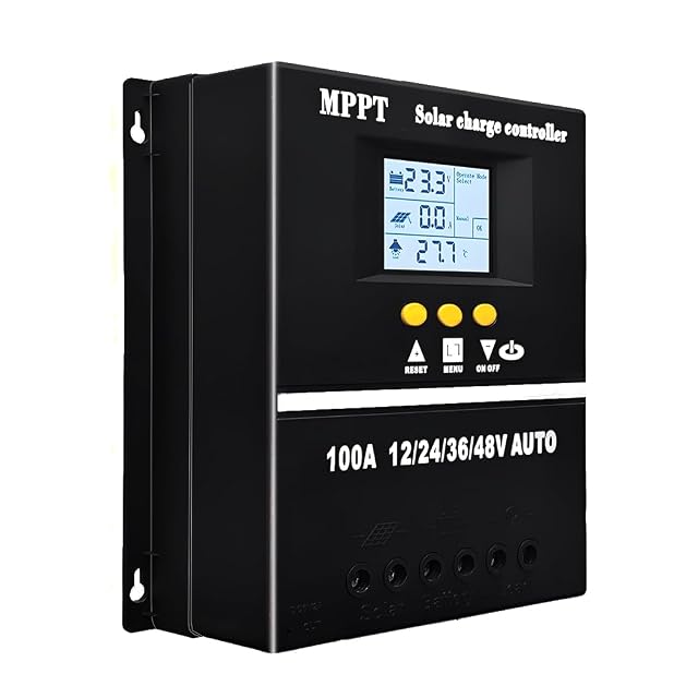 SOGTICPS 100 A MPPT solar charge controller with LCD screen