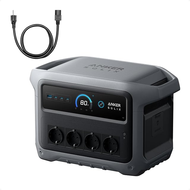 Anker SOLIX C1000 Gen 2 power station with nine ports across its front panel