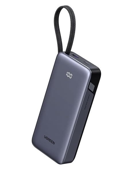 UGREEN Nexode 20 000 mAh power bank with integrated cable