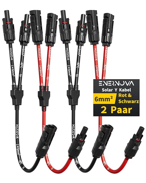 enernova solar Y-branch connector pair in 6 mm²