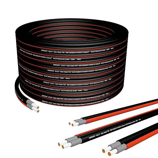 Germany B.e.s.t duplex solar cable in black and red