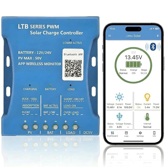 Fuhuihe 20 A Bluetooth PWM solar charge controller