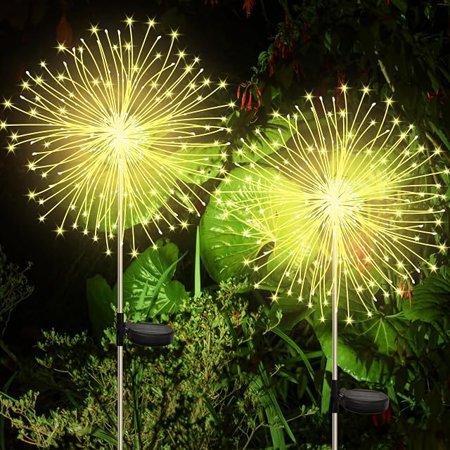 CNMTCCO solar firework garden lights with copper wire branches