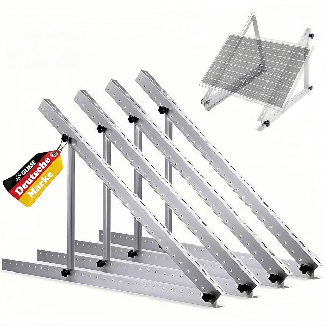 GLIESE aluminium solar panel mounting rails with adjustable angle