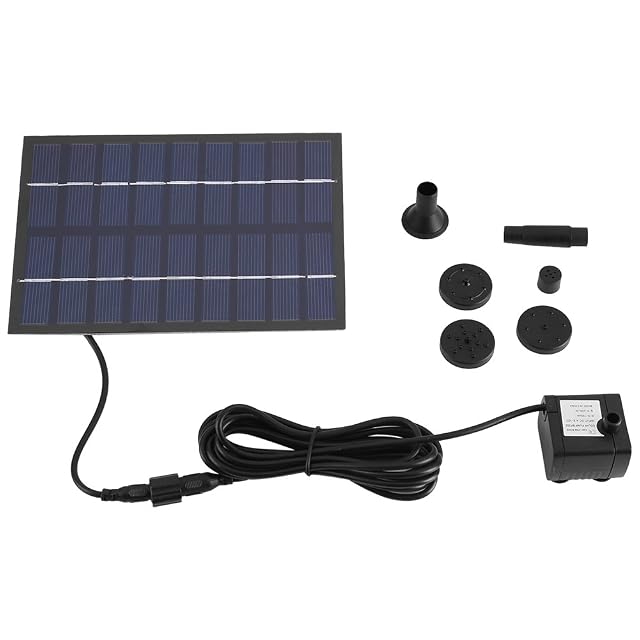 Marvellous solar fountain pump with PET solar panel